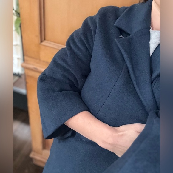 Vintage 1950s-60s Blue Connoisseur La Vigna 100% cashmere coat - Picture 9 of 10